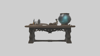 3D model Alchemytable Model 1 VR / AR / low-poly