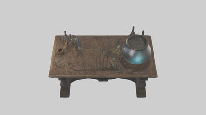 3D model Alchemytable Model 1 VR / AR / low-poly