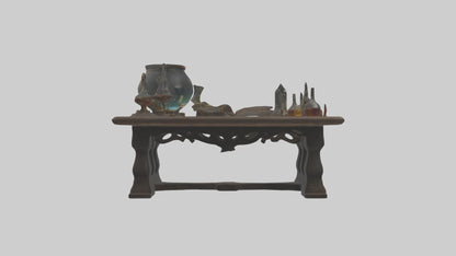 3D model Alchemytable Model 1 VR / AR / low-poly
