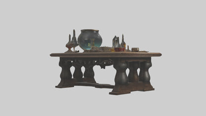 3D model Alchemytable Model 1 VR / AR / low-poly