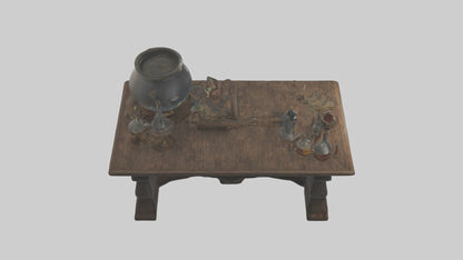 3D model Alchemytable Model 1 VR / AR / low-poly