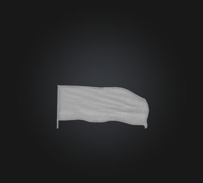 3D model American Flag VR / AR / low-poly