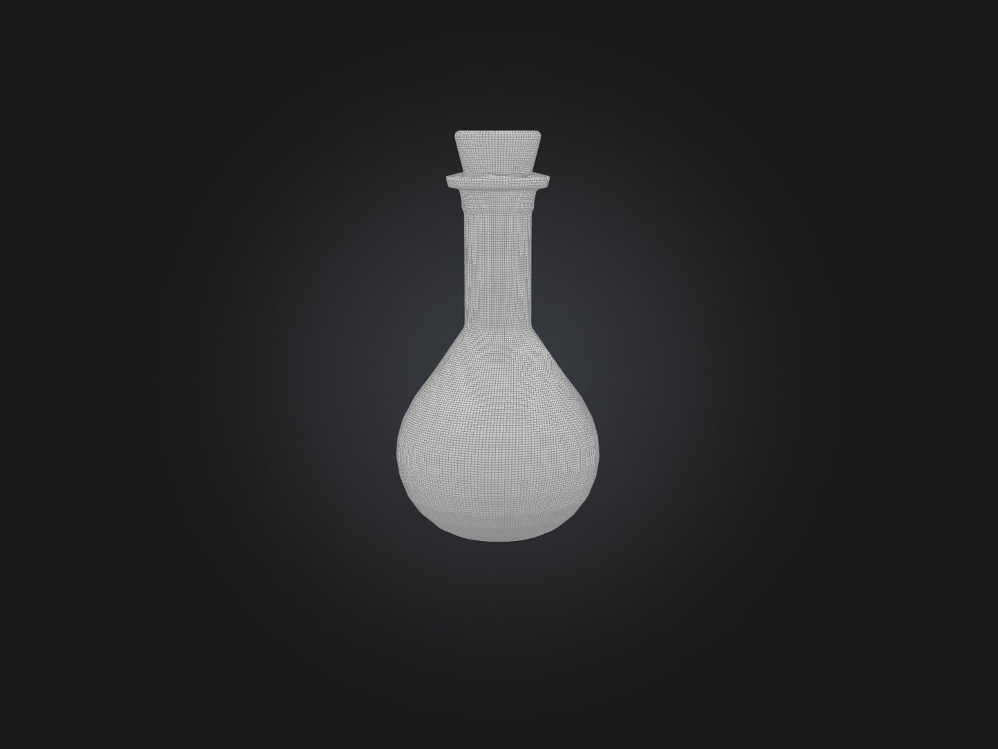 3D model Ampoule VR / AR / low-poly