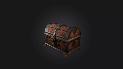 3D model Ancient Chest VR / AR / low-poly