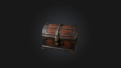3D model Ancient Chest VR / AR / low-poly