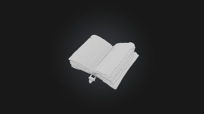 3D model Ancient Grimoire VR / AR / low-poly