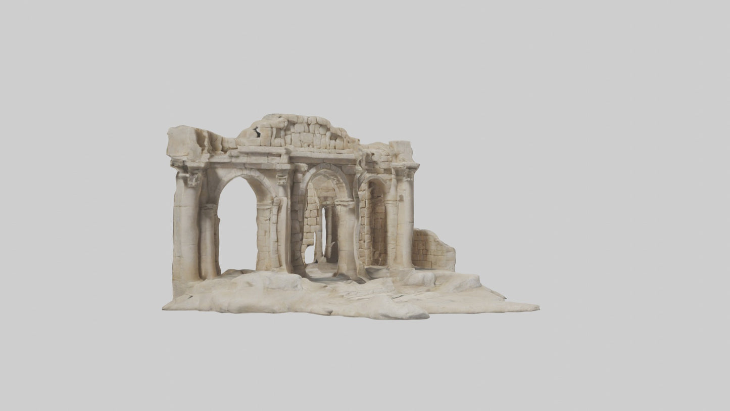 3D model Ancient Ruins Model 1 VR / AR / low-poly
