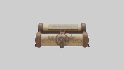 3D model Ancient Scroll Case Model VR / AR / low-poly