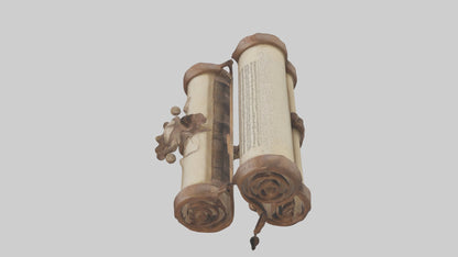 3D model Ancient Scroll Case Model VR / AR / low-poly