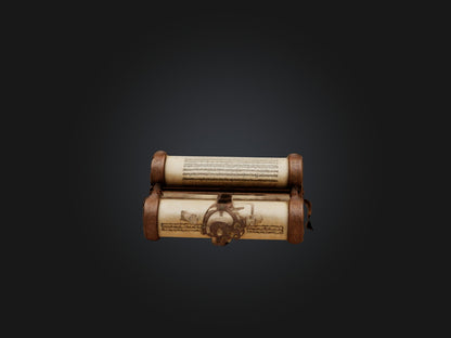 3D model Ancient Scroll Case Model VR / AR / low-poly