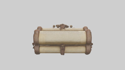 3D model Ancient Scroll Case Model VR / AR / low-poly