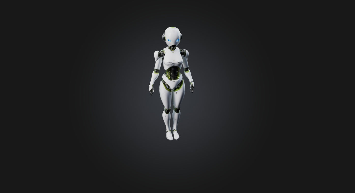 3D model android  VR / AR / low-poly