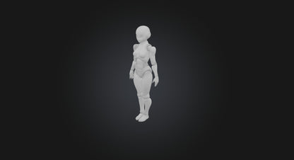 3D model android  VR / AR / low-poly