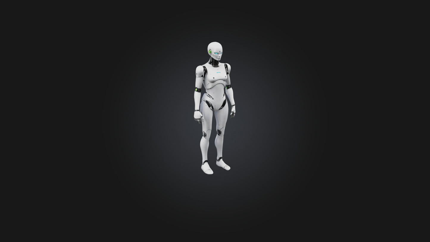 3D model Android model VR / AR / low-poly