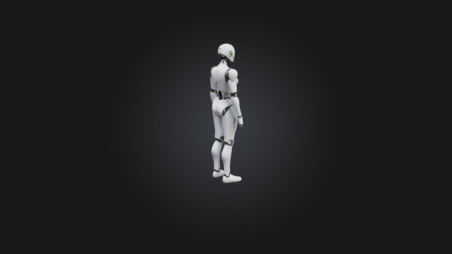3D model Android model VR / AR / low-poly