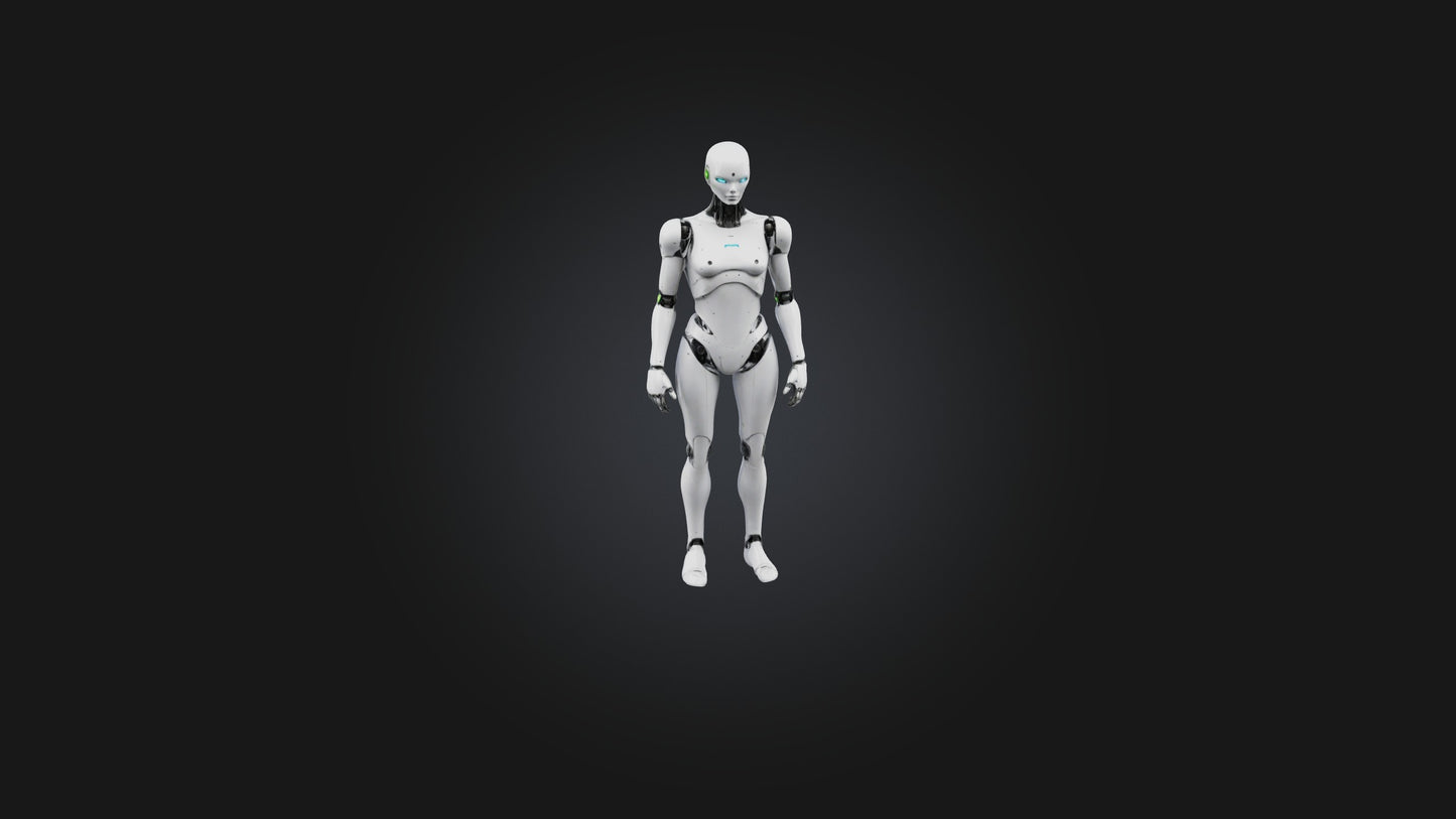 3D model Android model VR / AR / low-poly