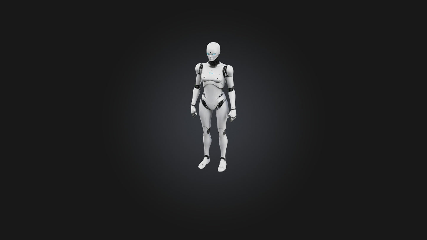 3D model Android model VR / AR / low-poly