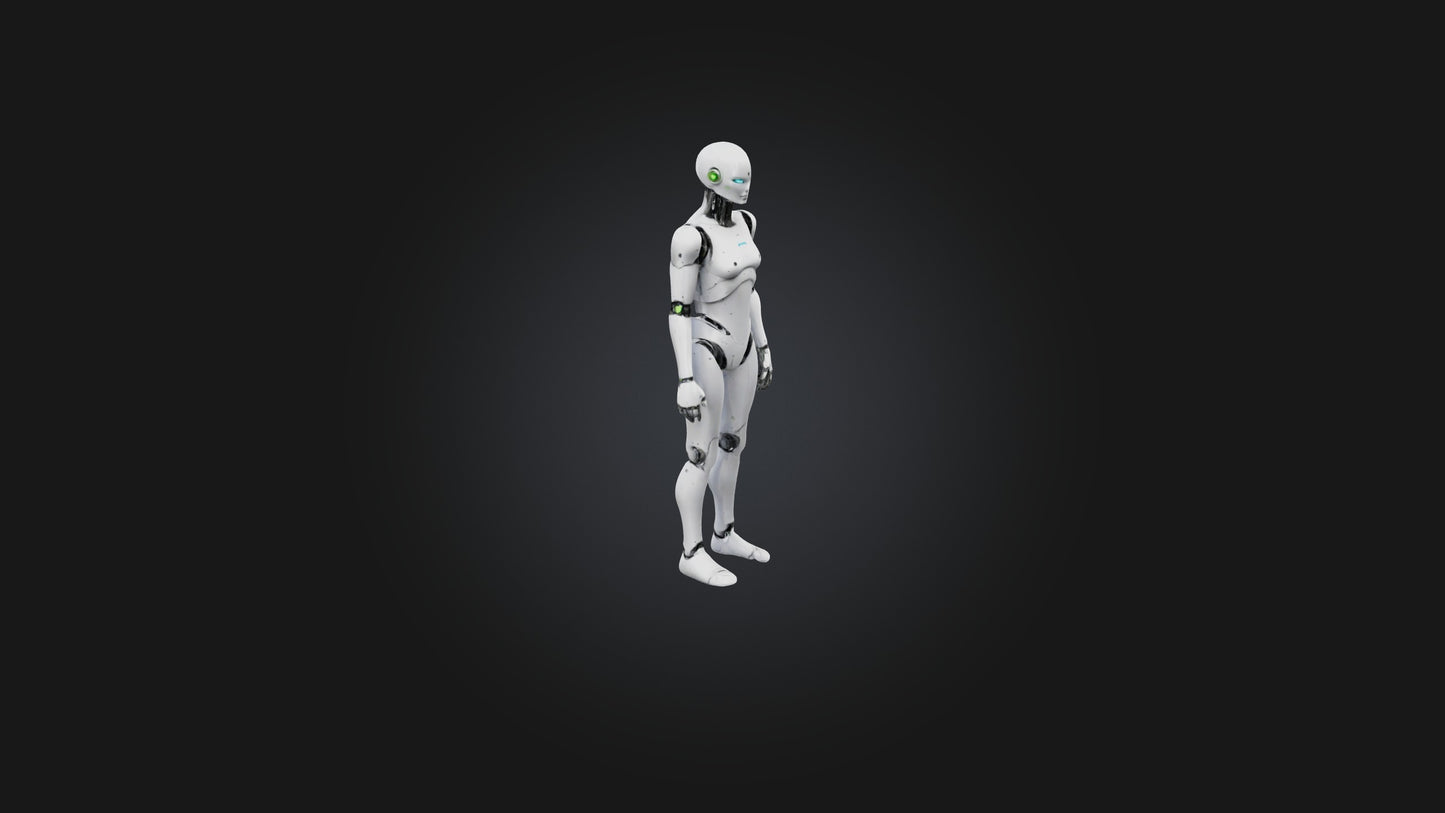 3D model Android model VR / AR / low-poly