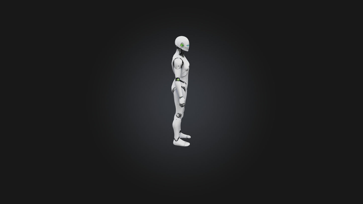3D model Android model VR / AR / low-poly
