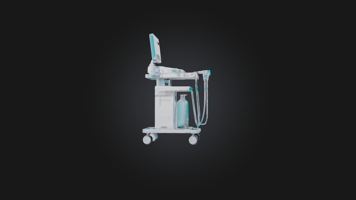3D model Anesthesia Machine VR / AR / low-poly