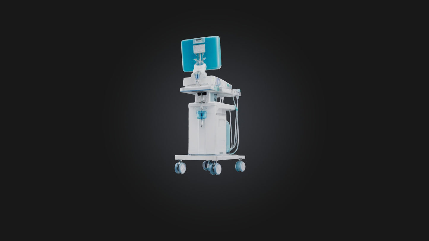 3D model Anesthesia Machine VR / AR / low-poly