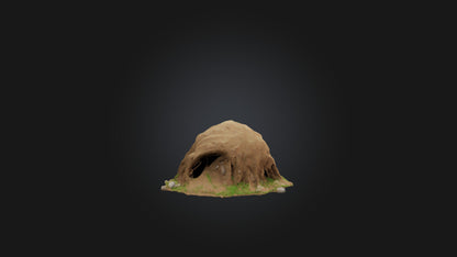 3D model Animal Burrow Model VR / AR / low-poly