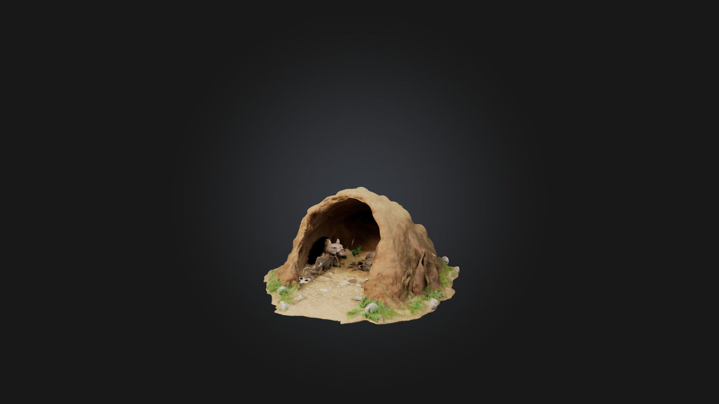 3D model Animal Burrow Model VR / AR / low-poly