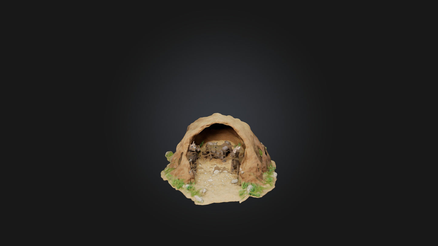3D model Animal Burrow Model VR / AR / low-poly