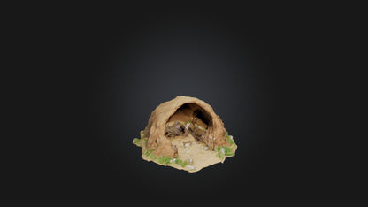 3D model Animal Burrow Model VR / AR / low-poly