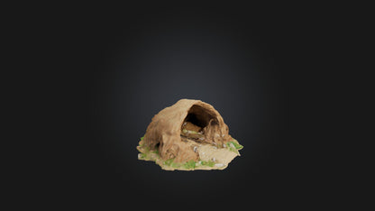 3D model Animal Burrow Model VR / AR / low-poly