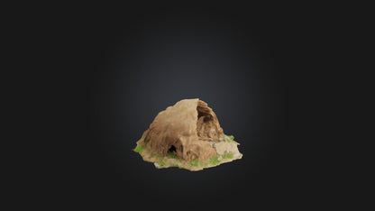 3D model Animal Burrow Model VR / AR / low-poly