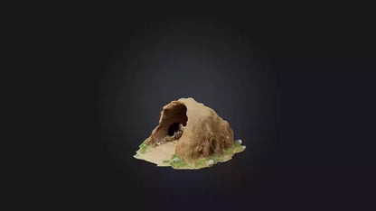 3D model Animal Burrow Model VR / AR / low-poly