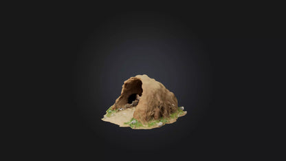 3D model Animal Burrow Model VR / AR / low-poly
