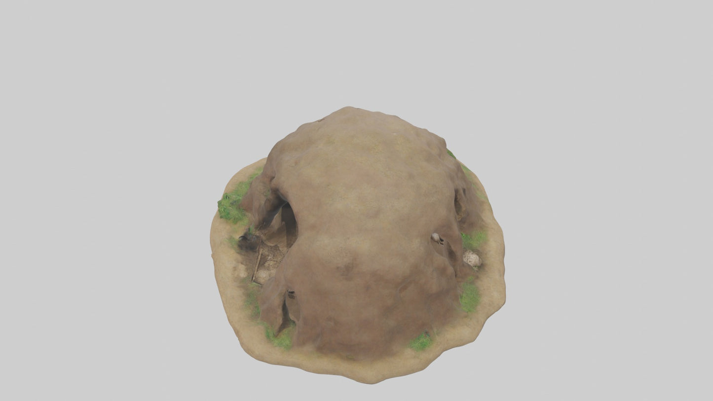 3D model Animalburrow Model 1 VR / AR / low-poly
