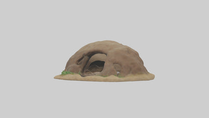 3D model Animalburrow Model 1 VR / AR / low-poly