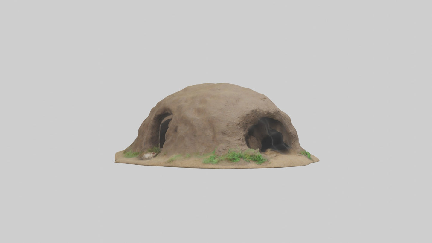 3D model Animalburrow Model 1 VR / AR / low-poly