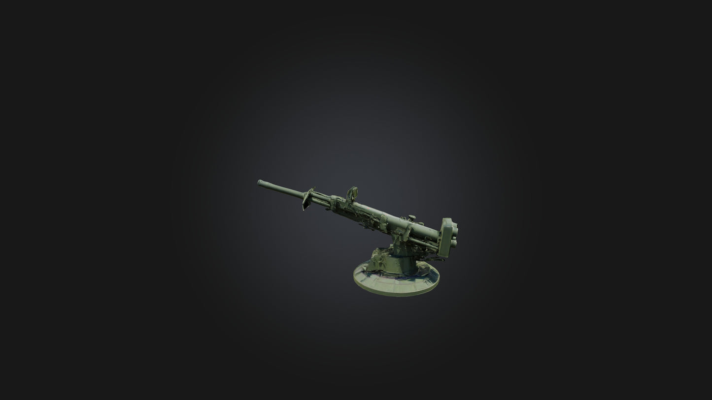 3D model Anti-aircraft Gun VR / AR / low-poly