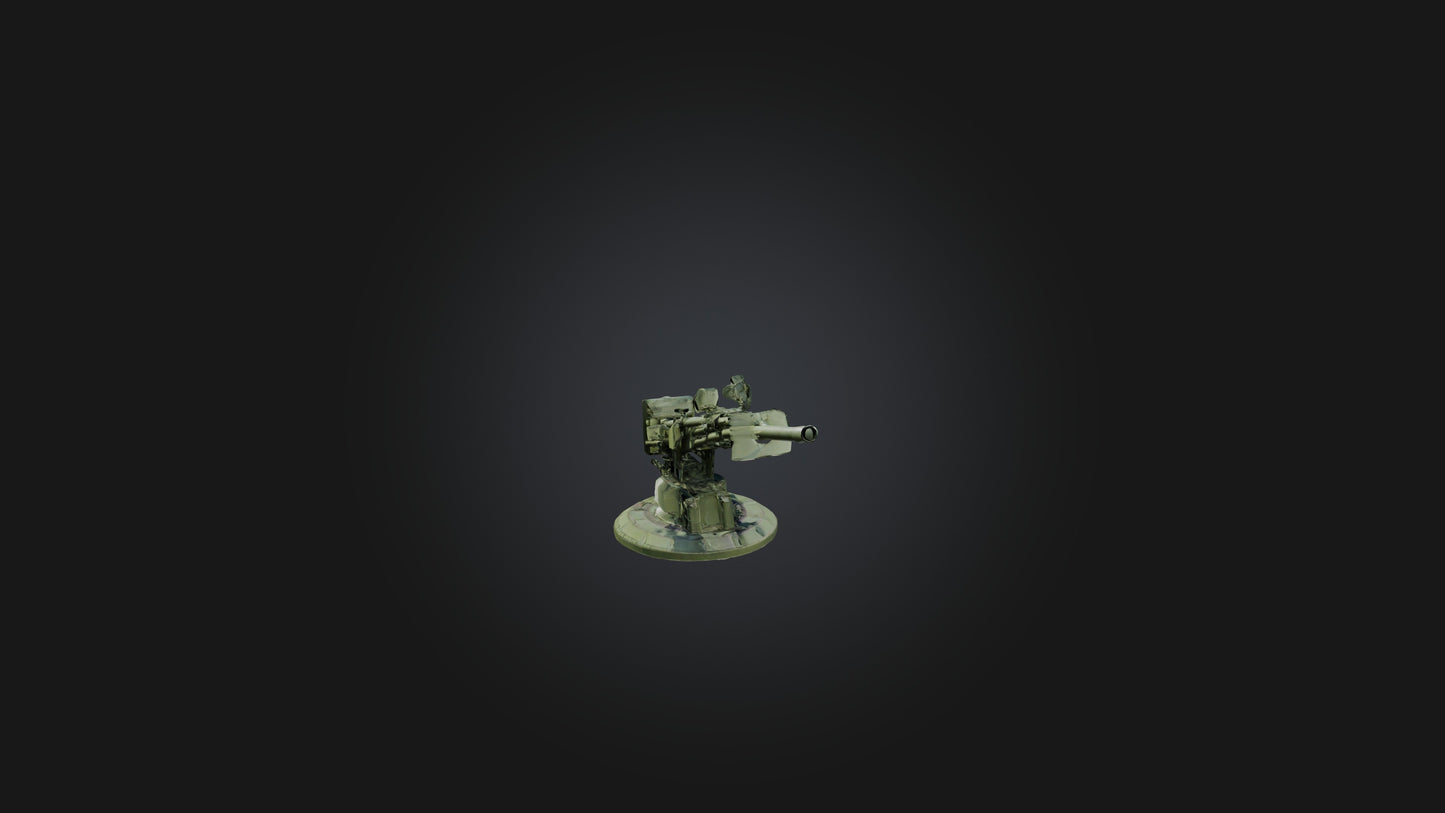 3D model Anti-aircraft Gun VR / AR / low-poly