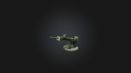 3D model Anti-aircraft Gun VR / AR / low-poly