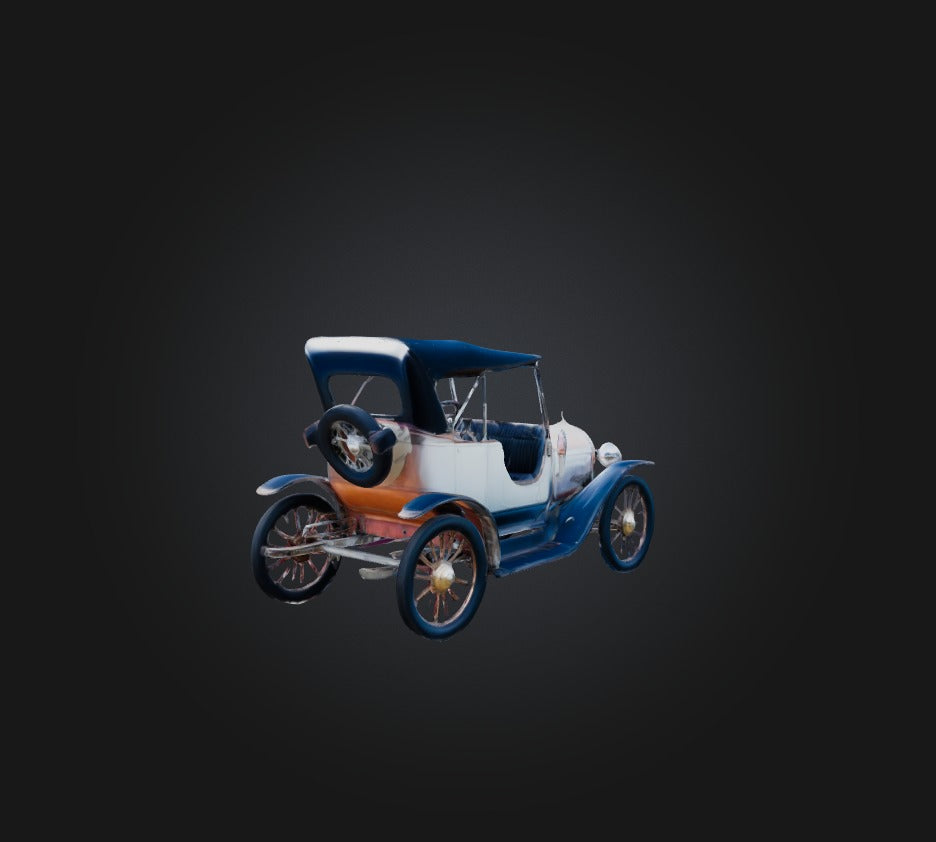 3D model antique car VR / AR / low-poly