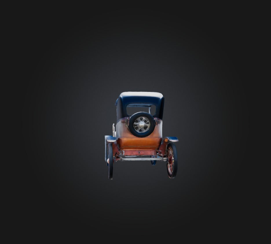 3D model antique car VR / AR / low-poly