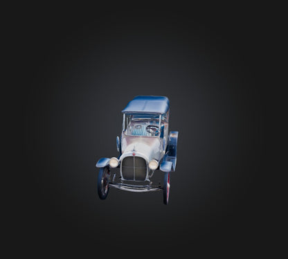 3D model antique car VR / AR / low-poly