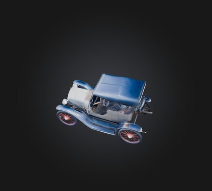 3D model antique car VR / AR / low-poly