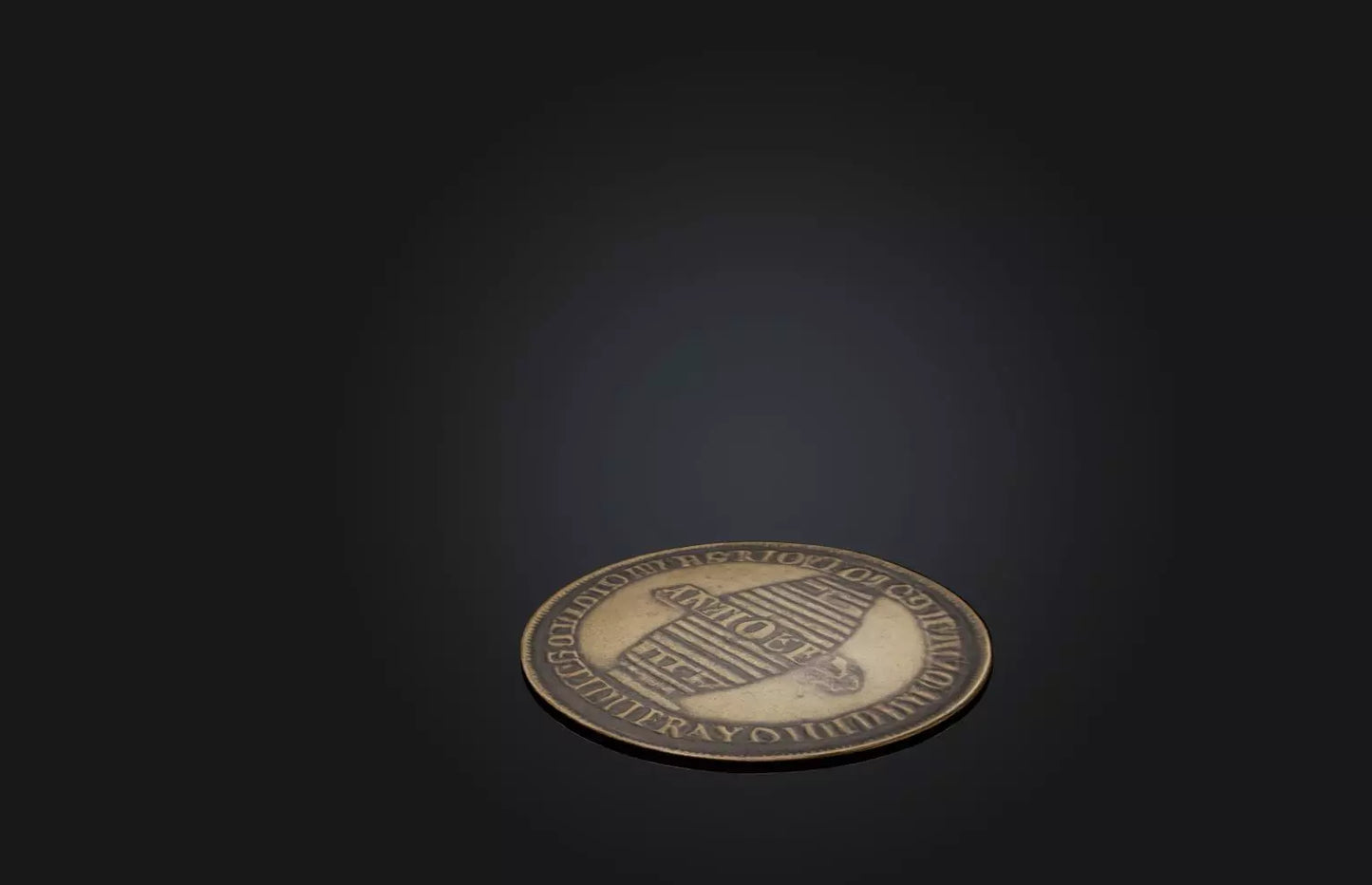 3D model Antique Coin Collection VR / AR / low-poly