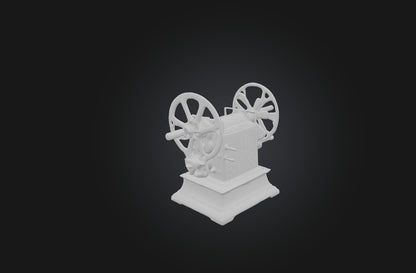 3D model Antique Film Projector VR / AR / low-poly