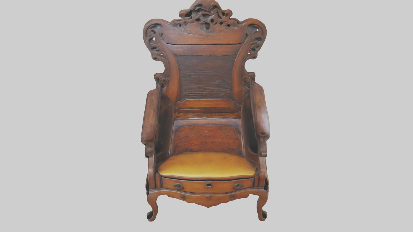 3D model Antique Furniture Mod 1 VR / AR / low-poly