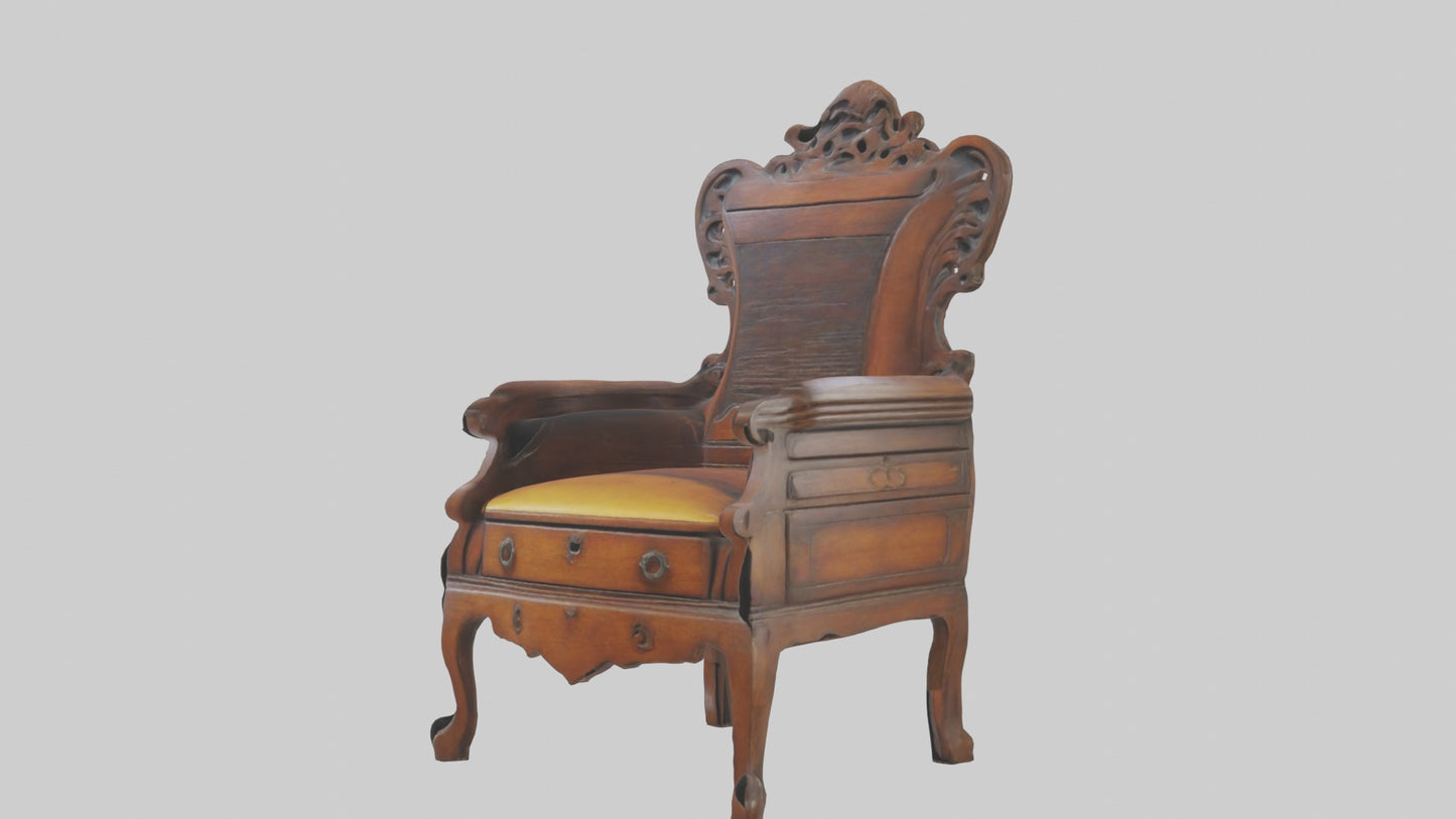 3D model Antique Furniture Mod 1 VR / AR / low-poly