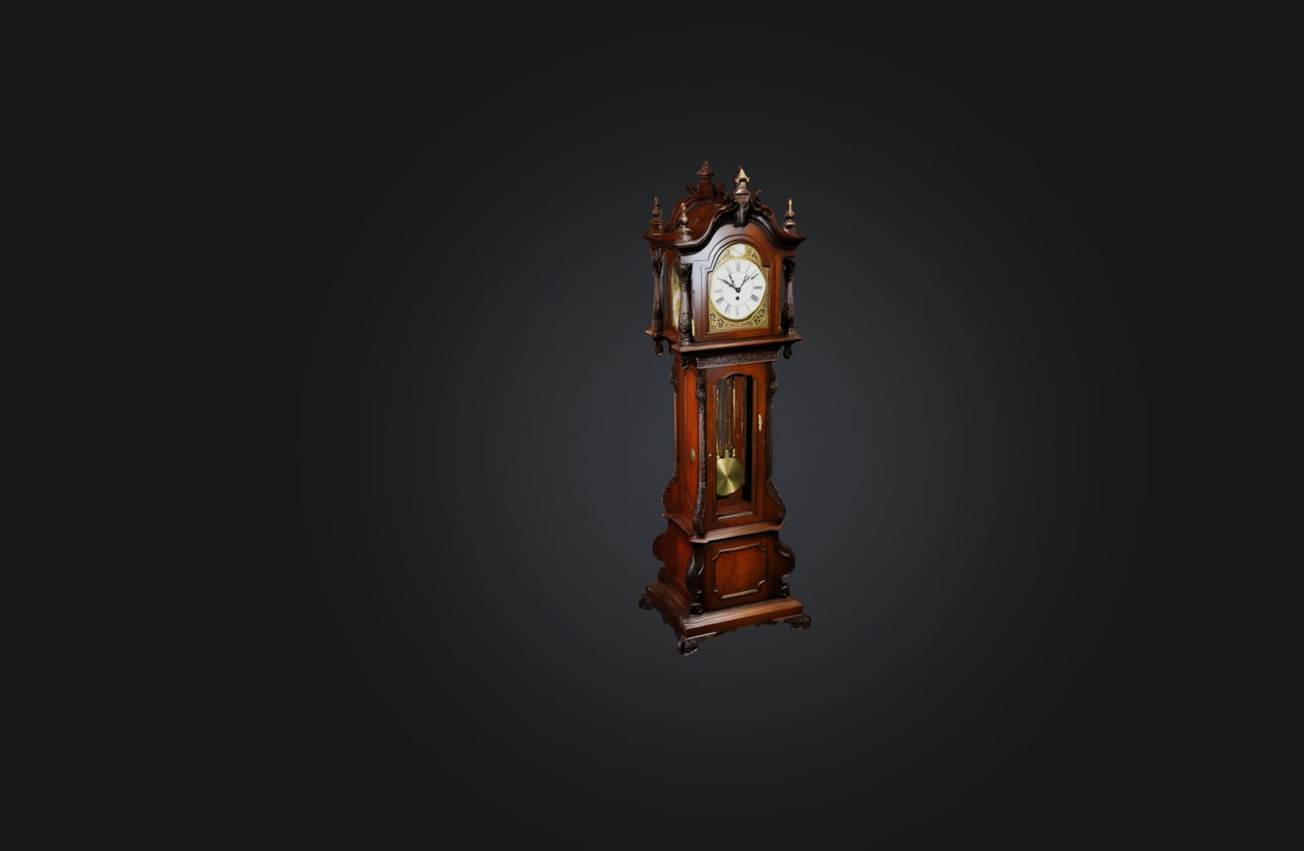 3D model Antique Grandfather Clock VR / AR / low-poly
