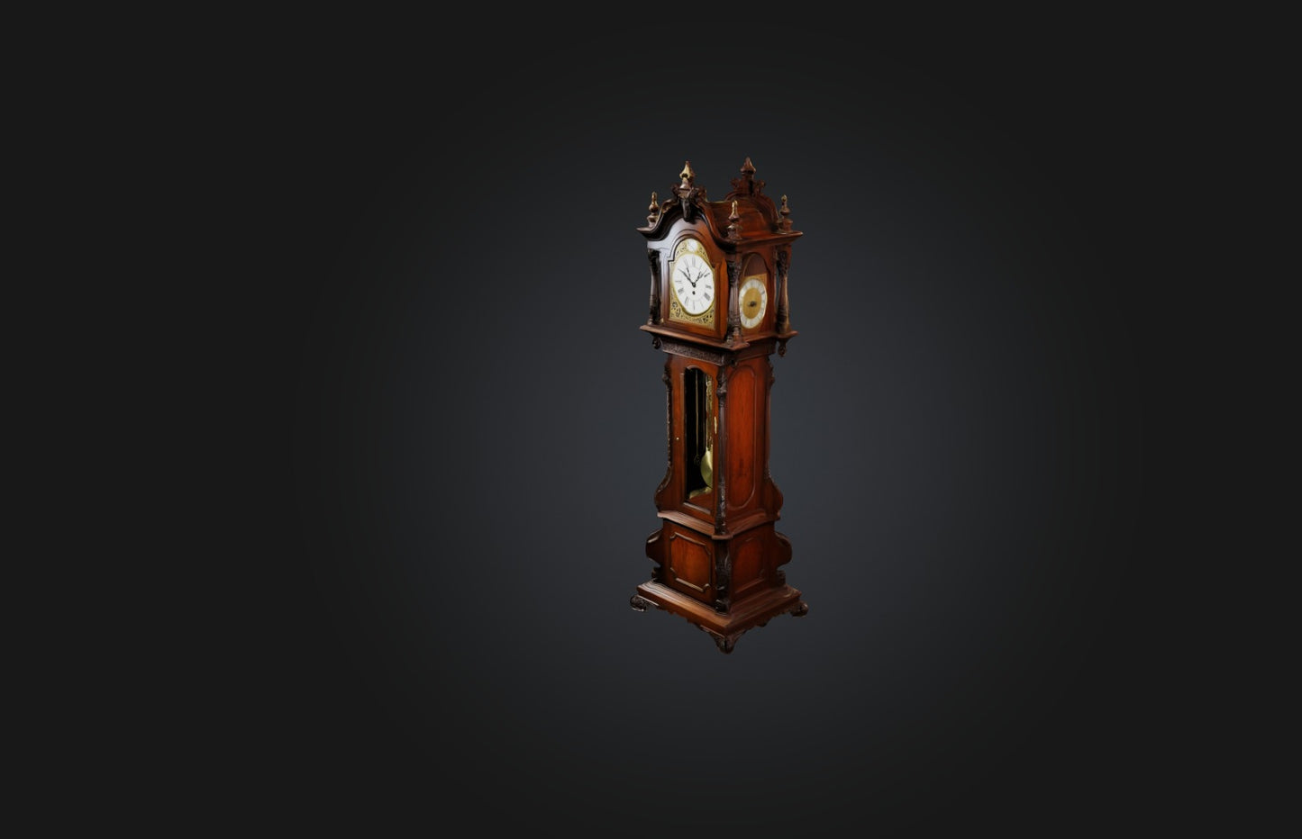 3D model Antique Grandfather Clock VR / AR / low-poly