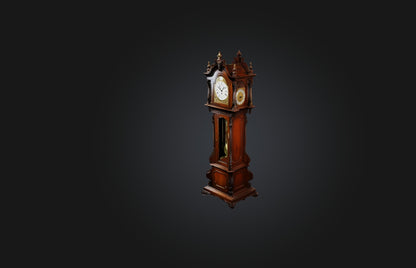 3D model Antique Grandfather Clock VR / AR / low-poly